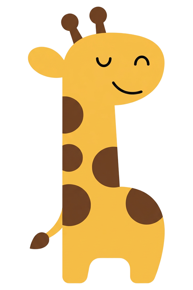 Mini Mellow giraffe mascot